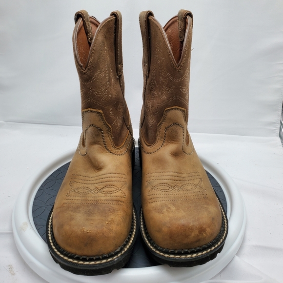 Ariat Shoes Ariat Fatbaby 4729 Womens Us 7b Taupe Leather Western